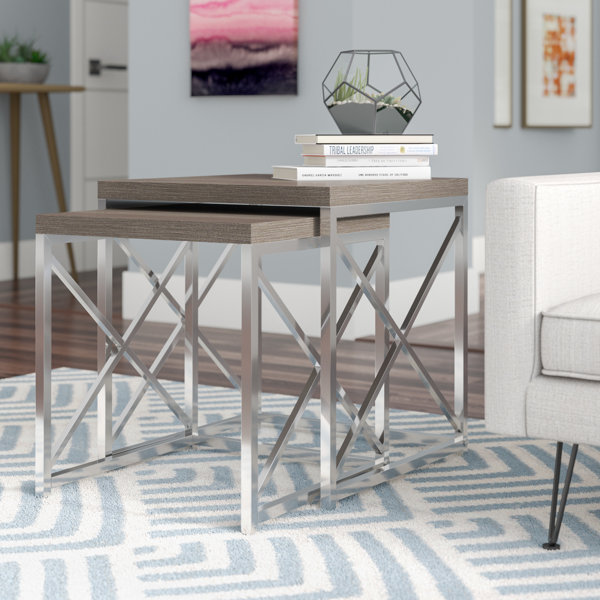 Wade Logan® Gragg 21.25'' Tall Frame Nesting Tables & Reviews Wayfair
